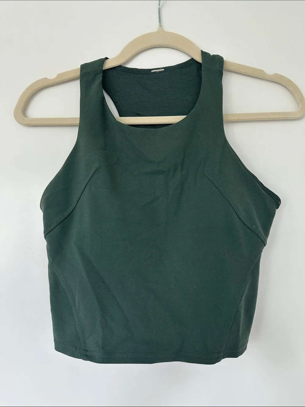 lululemon athletica Deep Green High-Neck Racerback Crop